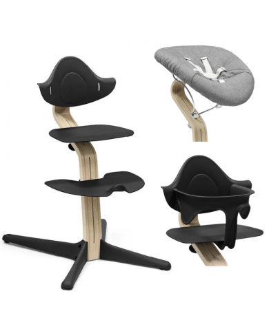 Stokke Promo Sedia Nomi Natural Black Con Newborn e Babyset in Omaggio