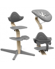 Stokke Promo Sedia Nomi Natural Grey Con Newborn e Babyset in Omaggio