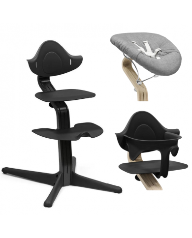 Stokke Promo Sedia Nomi Total Black Con Newborn e Babyset in Omaggio