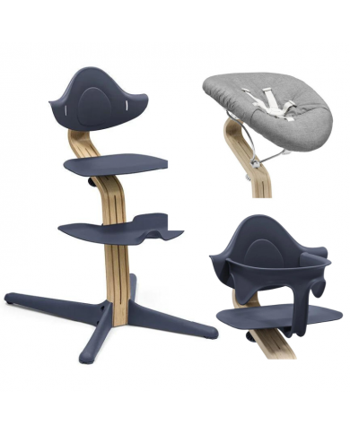Stokke Promo Sedia Nomi Oak Blue Con Newborn e Babyset in Omaggio