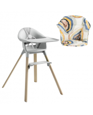 Stokke Clikk Cloud Grey con cuscino omaggio Nordic Grey