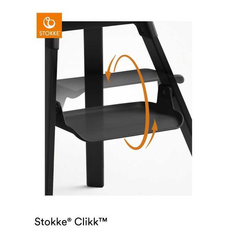 Stokke Clikk Midnight Black con cuscino omaggio Multicircles