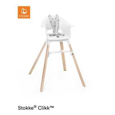 Stokke Clikk White con cuscino omaggio Blueberry Boat