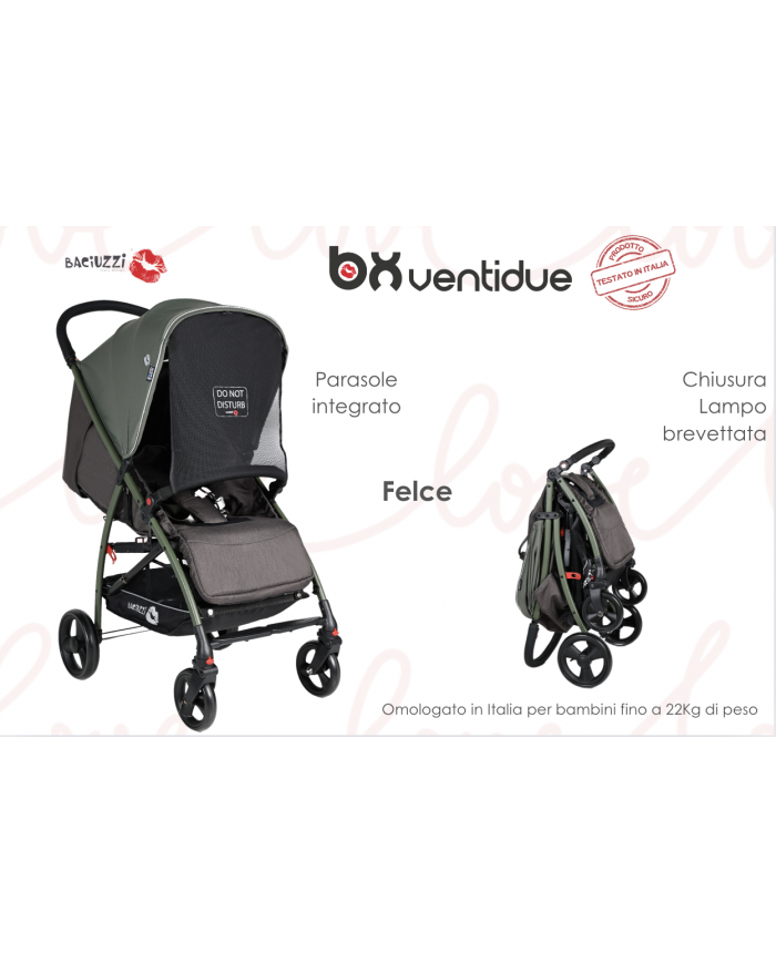 Baciuzzi passeggino BX 22 Felce