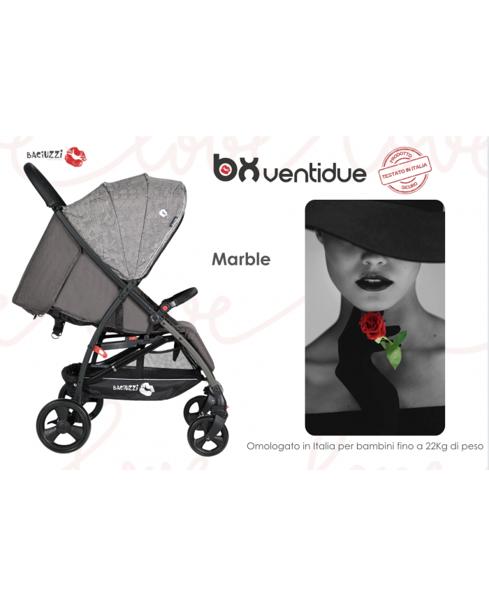 Baciuzzi passeggino BX 22 Marble