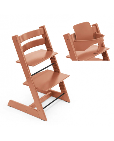 Stokke Promo Tripp Trapp Terracotta con Baby Set