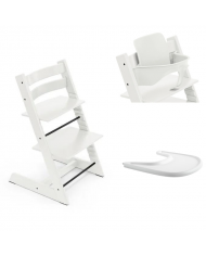 Stokke Promo Tripp Trapp Bianco con Baby Set e vassoio