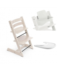 Stokke Promo Tripp Trapp Whitewash con Baby Set e vassoio