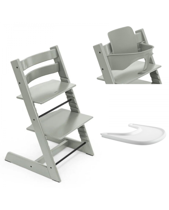 Stokke Promo Tripp Trapp Glacier Green con Baby Set e vassoio