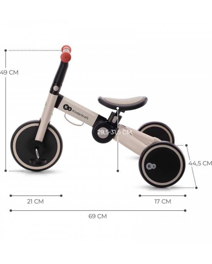 Kinderkraft triciclo 4Trike SILVER GREY