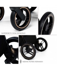 Kinderkraft DUO Passeggino ,Carrozzina e Borsa NEA 2 PLATINUM GREY