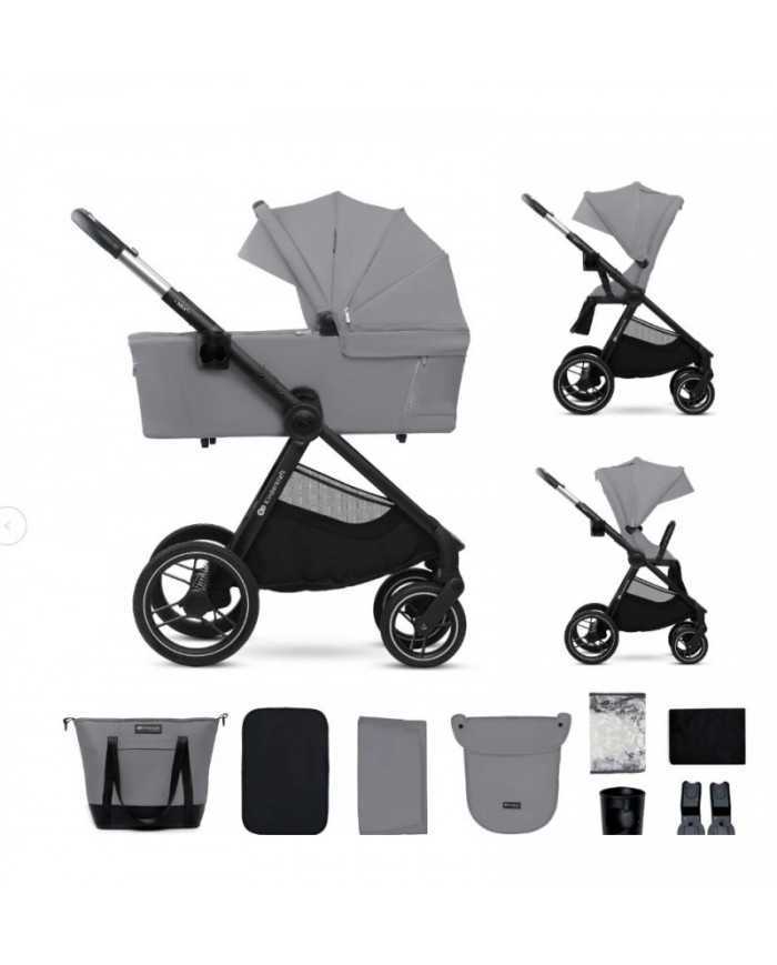 Kinderkraft DUO Passeggino ,Carrozzina e Borsa NEA 2 PLATINUM GREY