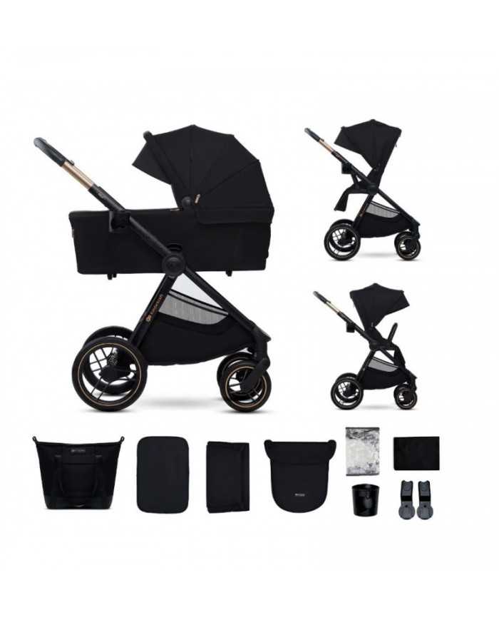 Kinderkraft Trio Passeggino ,Carrozzina,Ovetto e Borsa NEA 2 BLACK