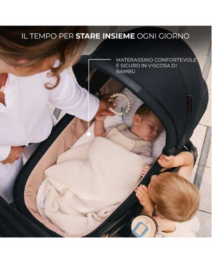 Kinderkraft Trio Passeggino ,Carrozzina,Ovetto e Borsa NEA 2 DEEP GREY