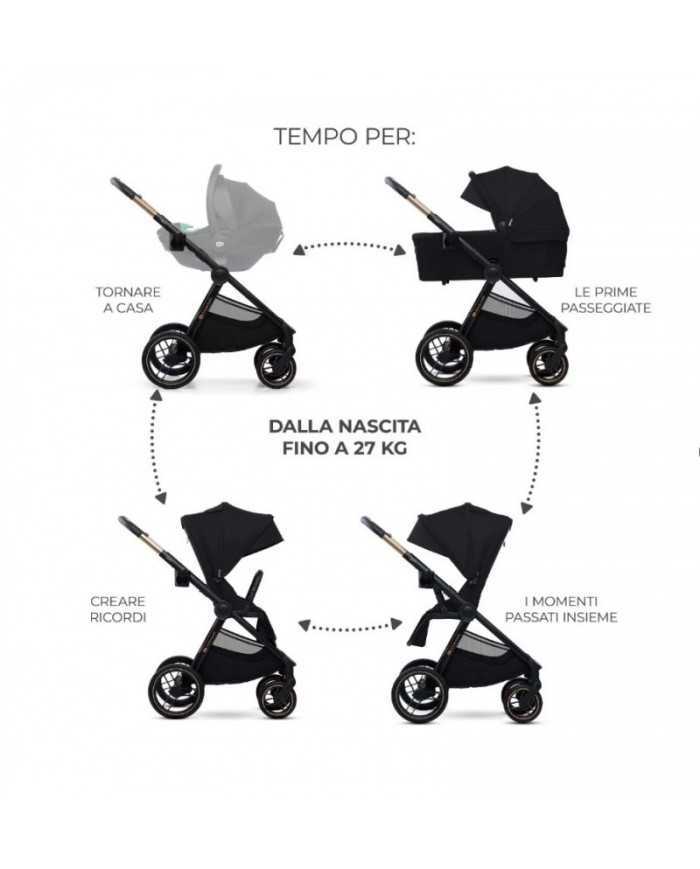 Kinderkraft Trio Passeggino ,Carrozzina,Ovetto e Borsa NEA 2 SOFT BEIGE
