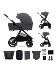 Kinderkraft Trio Passeggino ,Carrozzina,Ovetto e Borsa NEA 2 BLACK