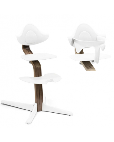Stokke Sedia Nomi Walnut White con Baby Set Omaggio