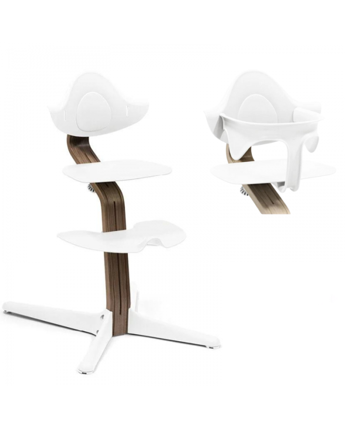Stokke Sedia Nomi Walnut White con Baby Set Omaggio