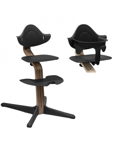 Stokke Sedia Nomi Walnut Black con Baby Set Omaggio