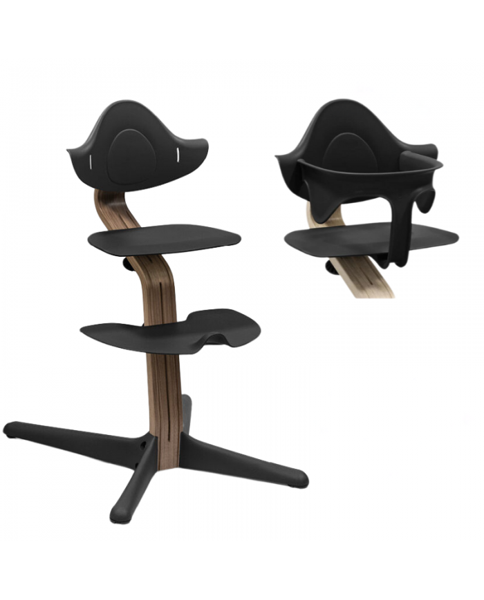 Stokke Sedia Nomi Walnut Black con Baby Set Omaggio