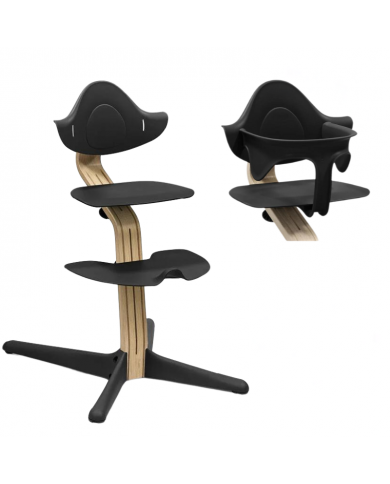 Stokke Sedia Nomi Oak Black con Baby Set Omaggio