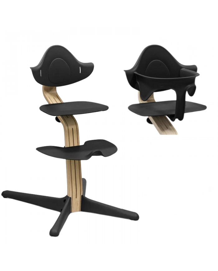 Stokke Sedia Nomi Oak Black con Baby Set Omaggio