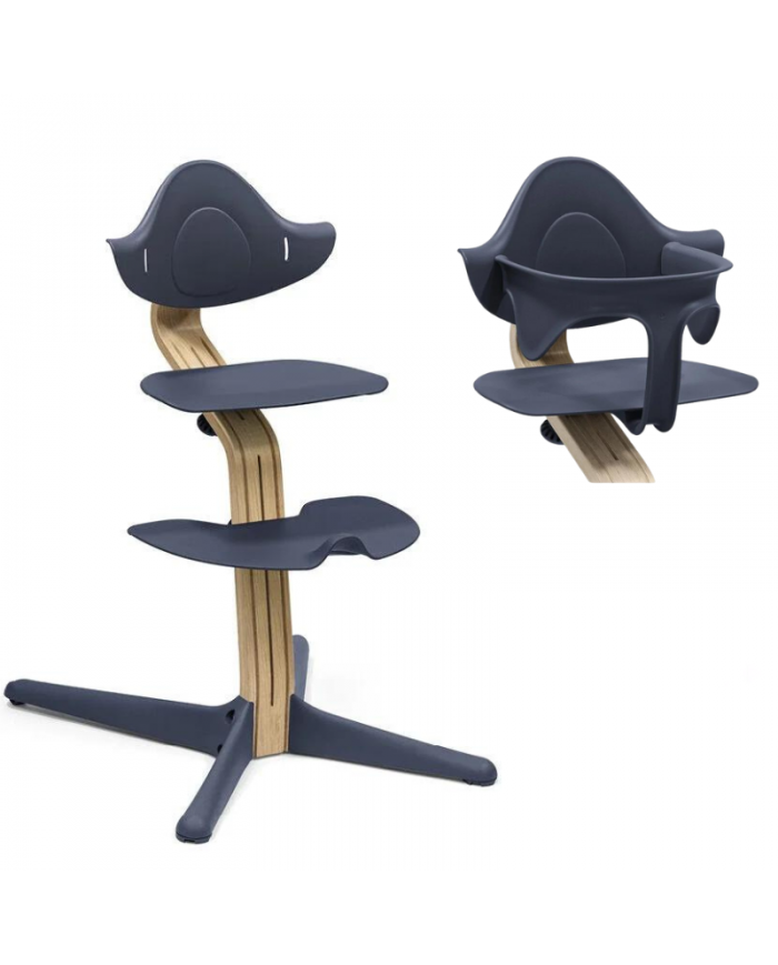 Stokke Sedia Nomi Oak Navy con Baby Set Omaggio
