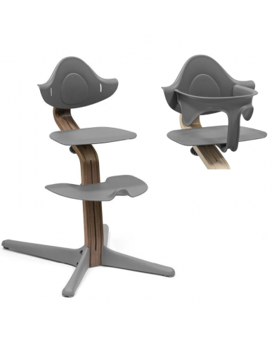 Stokke Sedia Nomi Walnut Grey con Baby Set Omaggio