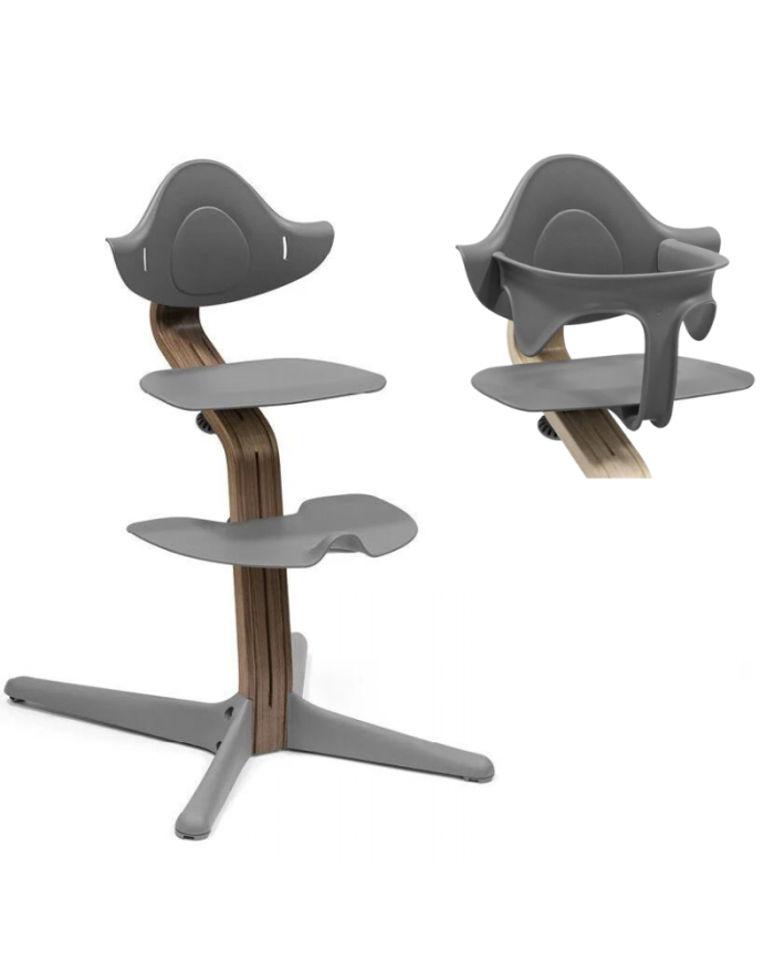 Stokke Sedia Nomi Walnut Grey con Baby Set Omaggio