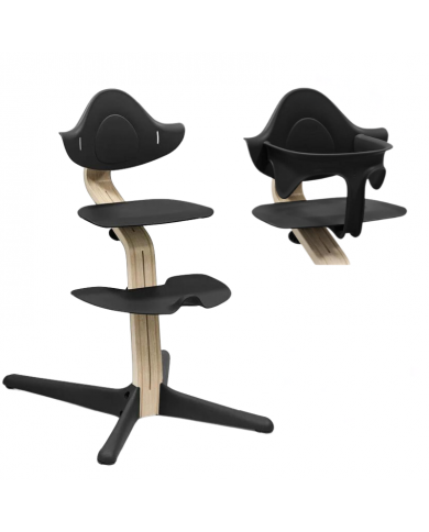 Stokke Sedia Nomi Natural Black con Baby Set Omaggio