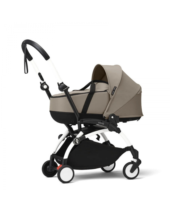 Stokke Yoyo³ con bassinet e rivestimento 6+ White/Taupe