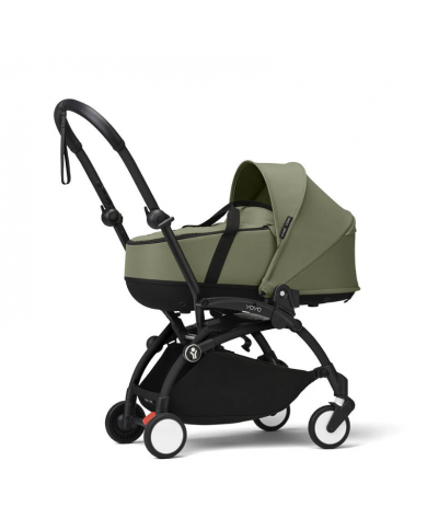 Stokke Yoyo³ con bassinet e rivestimento 6+ Black/Olive