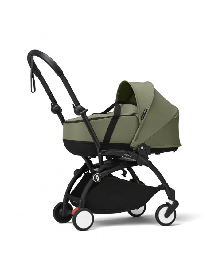 Stokke Yoyo³ con bassinet e rivestimento 6+ Black/Olive