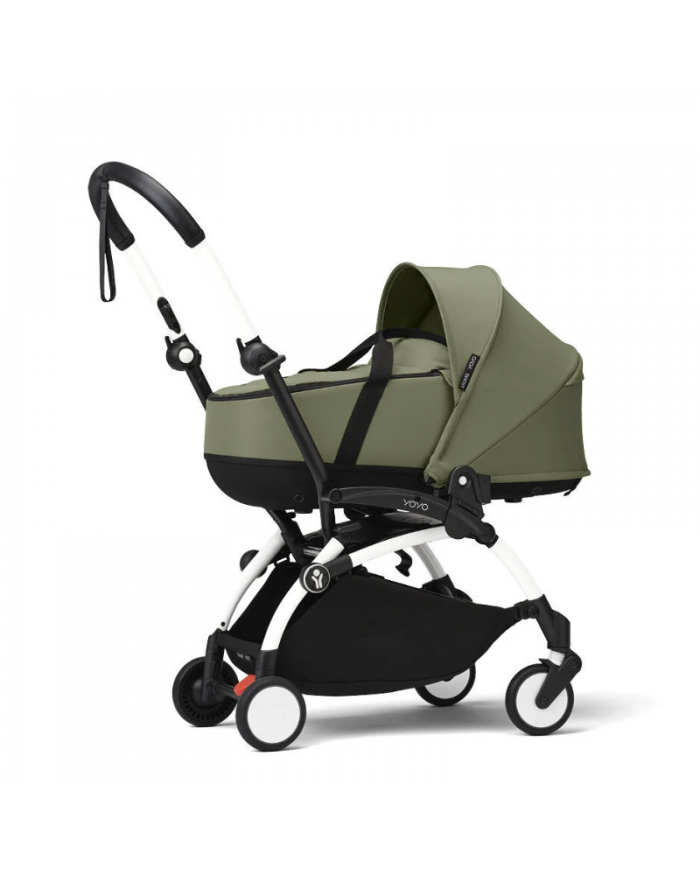 Stokke Yoyo³ con bassinet e rivestimento 6+ White/Olive
