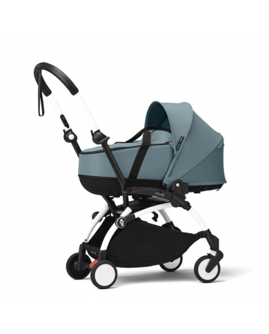 Stokke Yoyo³ con bassinet e rivestimento 6+ White/Aqua
