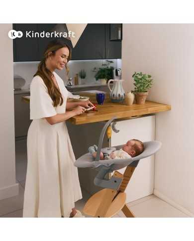 Seggiolone Enock In Legno Naturale 4 in 1 Con Sdraietta