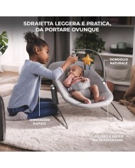 Seggiolone Enock In Legno Naturale 4 in 1 Con Sdraietta Seggiolone Enock In Legno Naturale 4 in 1 Con Sdraietta