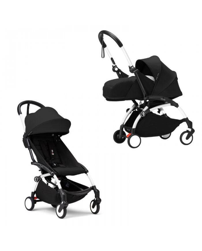 Stokke Passeggino Yoyo³ DUO Con Kit 0+ e 6+ White/Black