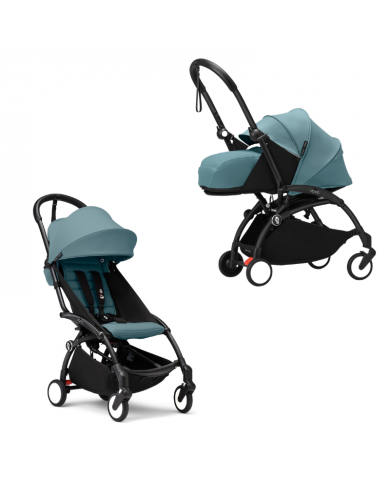Stokke Duo Yoyo³ Kit 0+ e 6+ Black/Aqua