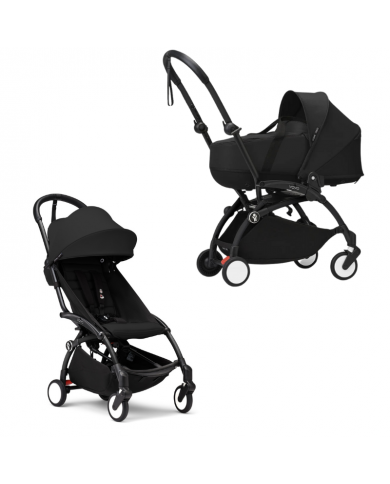 Stokke Yoyo³ con bassinet e rivestimento 6+ Black/Black