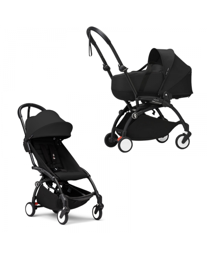 Stokke Yoyo³ con bassinet e rivestimento 6+ Black/Black