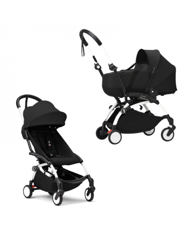 Stokke Passeggino Yoyo³ con bassinet 0 e 6+ Black/Black
