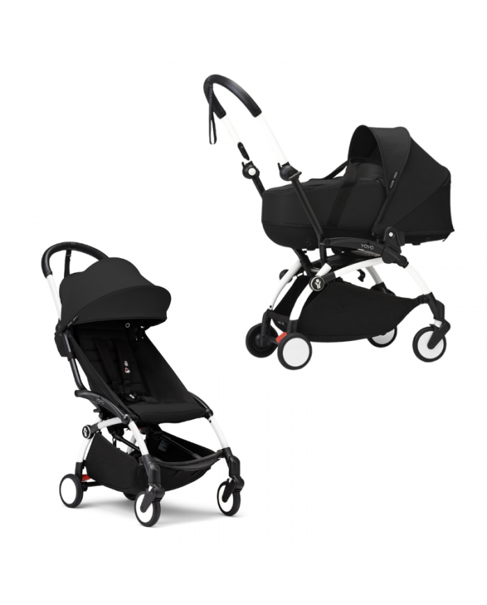 Stokke Passeggino Yoyo³ con bassinet 0 e 6+ Black/Black