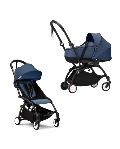 Stokke Yoyo³ con bassinet e rivestimento 6+ Black/Navy