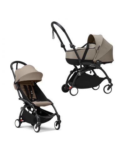 Stokke Yoyo³ con bassinet e rivestimento 6+ Black/Taupe