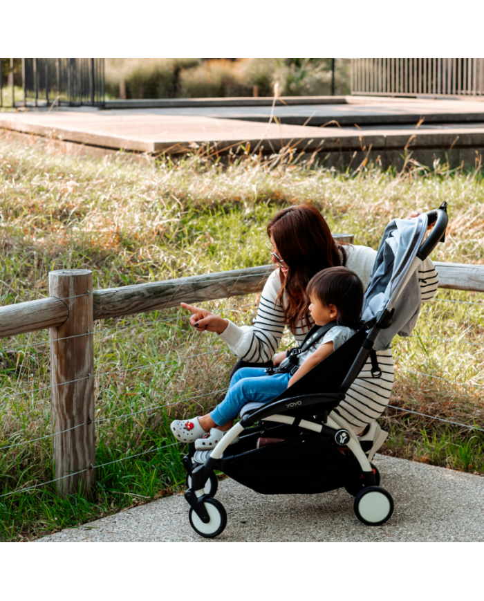 Stokke Yoyo³ con bassinet e rivestimento 6+ White/Taupe