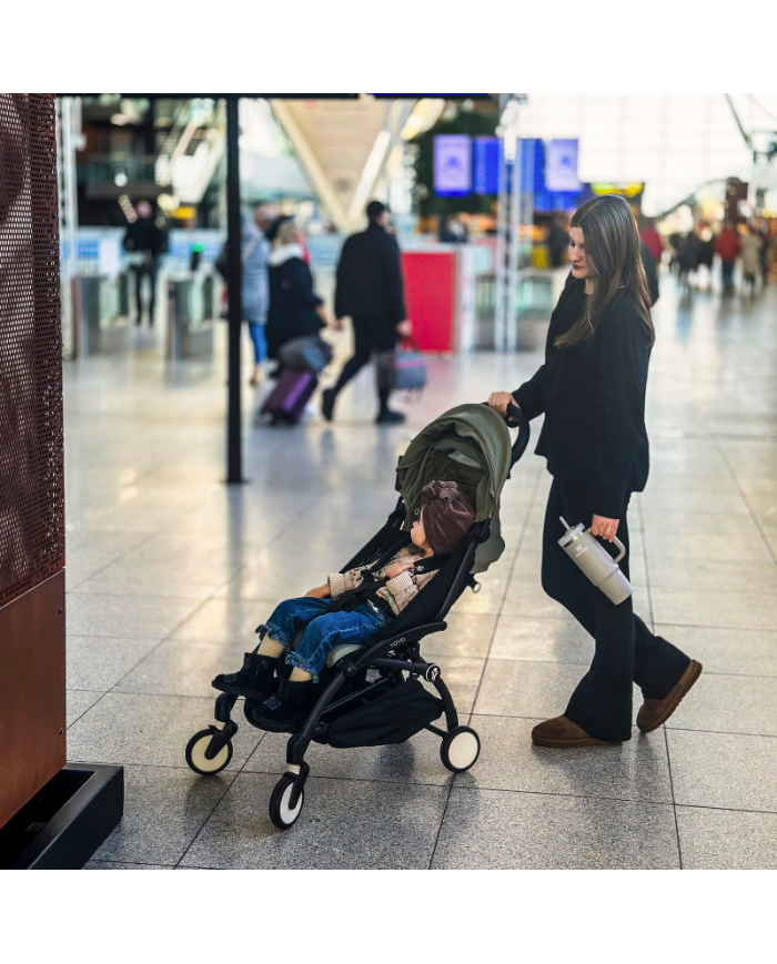 Stokke Yoyo³ con bassinet e rivestimento 6+ Black/Olive