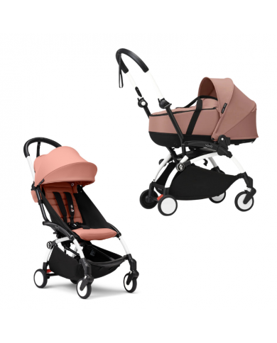 Stokke Yoyo³ con bassinet e rivestimento 6+ White/Ginger
