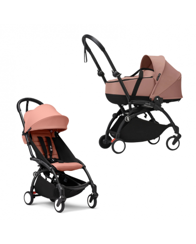 Stokke Yoyo³ con bassinet e rivestimento 6+ Black/Ginger