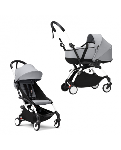 Stokke Yoyo³ con bassinet e rivestimento 6+ White/Stone